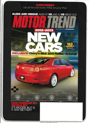 MOTOR TREND 2011 SEPT - NEW CARS, JAG XJ v AUDI A7 v M-B CLS550